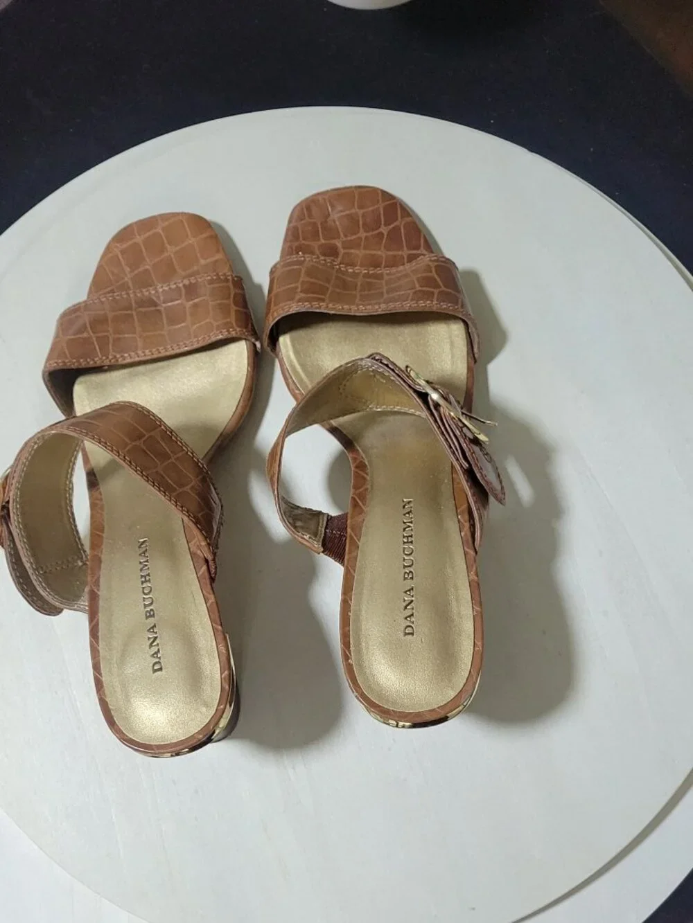 Dana Buchman Brown Slide (Open Heel)  [Item #SSS01]